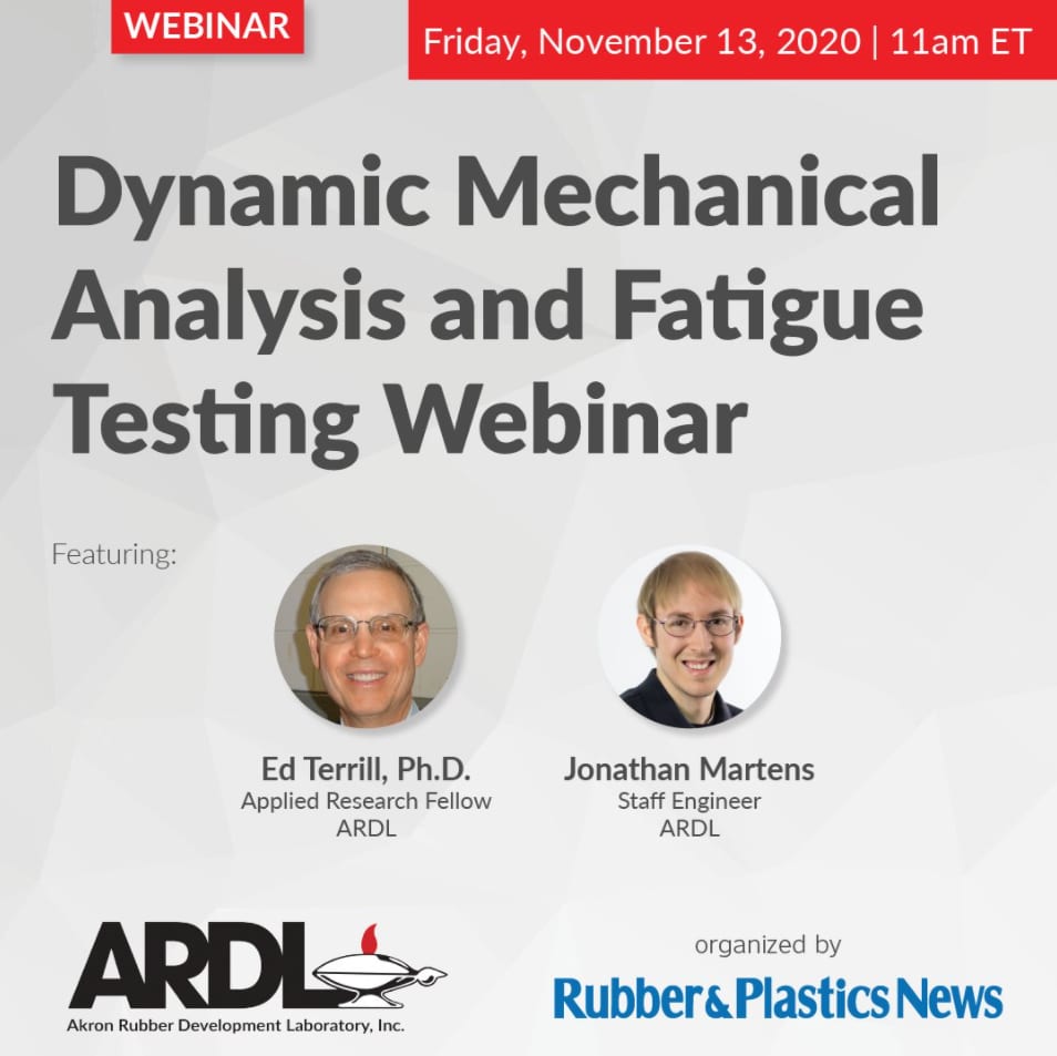 Dynamic Mechanical Analysis and Fatigue Testing Webinar Announcement