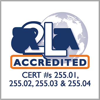 A2LA Accredited